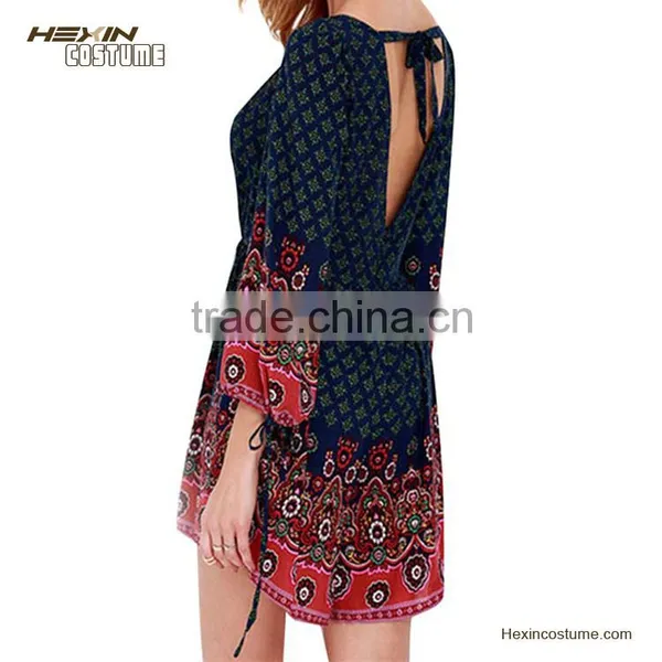 Deep V Neck Chiffon Black and Red Jumpsuit Women photo-3