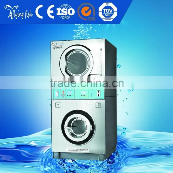 4.8kg to 20kg Commercial Double Stack Washer and Dryer Factory, Laundry Washing Machine and Dryer