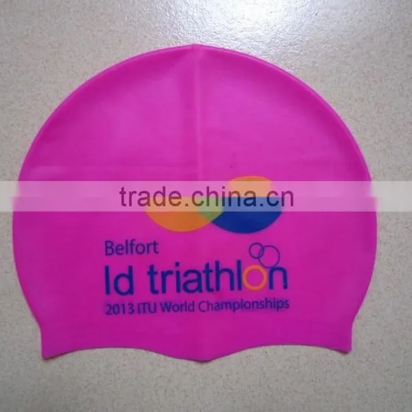 Swimmer Ornament Eco-friendly Silicone Ear Protection Swim Cap photo-5