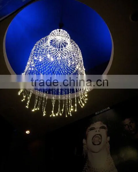 Optical Fiber Chandelier Fiber Pendant Light for Party Wedding Lighting
