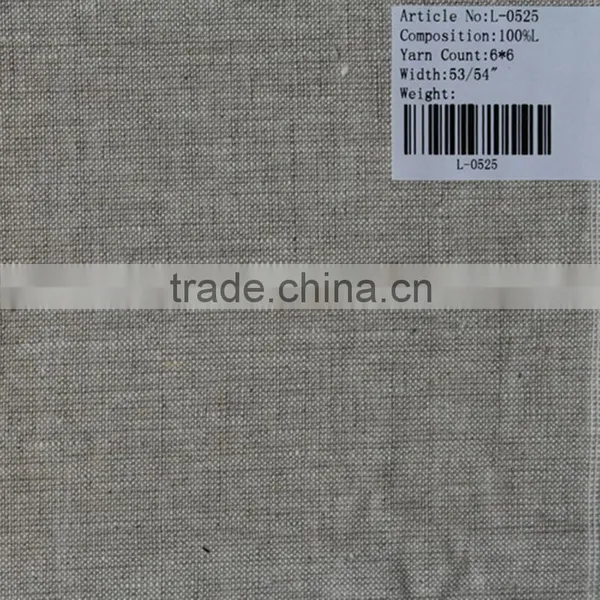 6*6 Single Nature Pure Linen Fabric