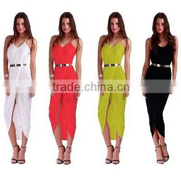 Marvelous Gorgeous Splendid and Posh 5 Yards Praise Super Sexy Milk Silk Dress With Belt photo-2
