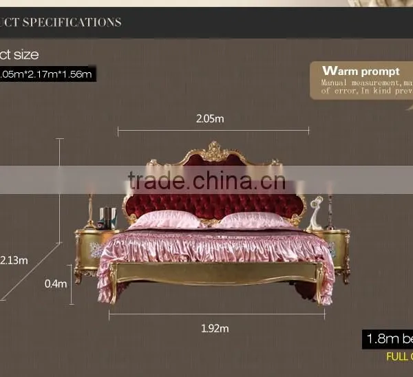 Luxury Classic Bedroom Furniture -leaf Filding Bed Quality Choice photo-4