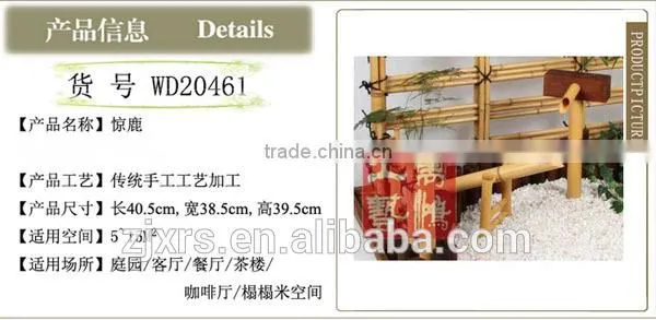 [Wanhong Natural Decorative Gardening Manually Bamboo Water / Frightened Deer / Garden Courtyard Bamboo Products Can be Customiz photo-3