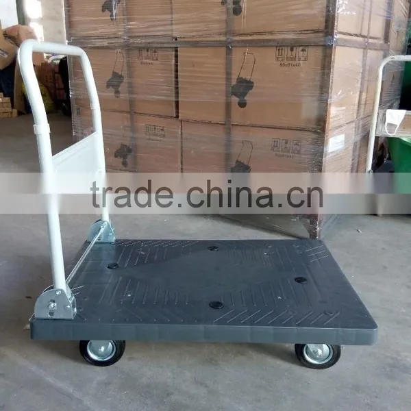 Plastic Flat Cart PH302 With Four Wheels