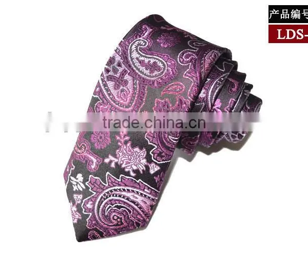 Men's Woven Jaquard Paisley Pattern Neck Tie photo-5
