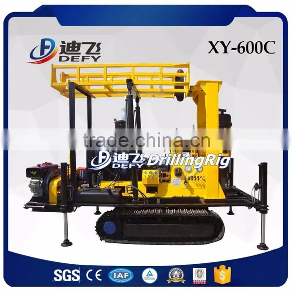 600m Crawler Mounted Xy-600c Used Borehole Water Well Drilling Machine Price for Sale