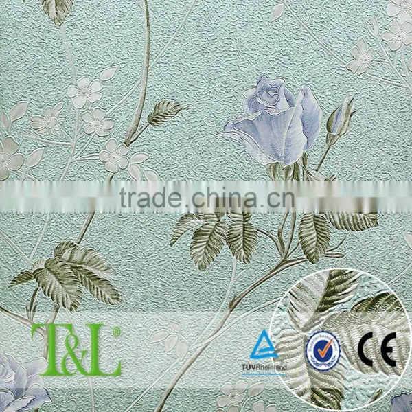 Wateproof Vinyl Wallcoverings Oriental Design Wallpaper photo-6