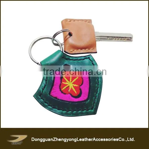Latest Design Popular Handmade Leather Needlepoint Keychain photo-3
