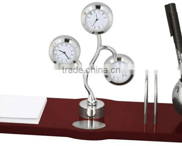 full office desk clock set world time clock set