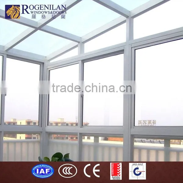 ROGENILAN All Kinds Customized Double Insulated Glass Glass Soundproof Frosted Sliding Glass Room Dividers photo-3