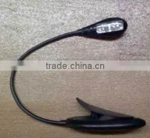 Flexible LED Booklight With Clip For EBook Computer Reading Light With 4 LED Bulb photo-5