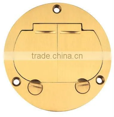 15A/20A 120V AC UL Listed Brass Floor Box photo-2