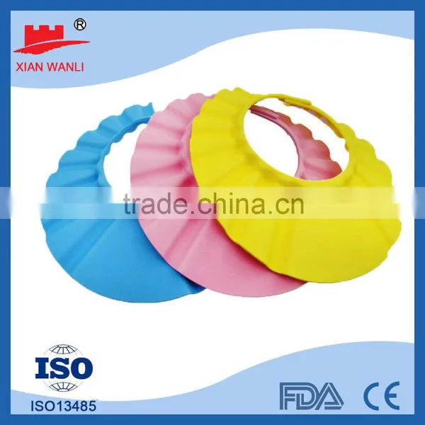 Colorful Hotel PE Disposable Nonwoven Shower Capclear Children Hair Washing Cap photo-3