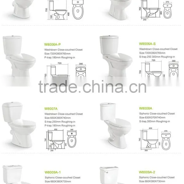 Italian Watersaver Toilet Vertical Outlet photo-6