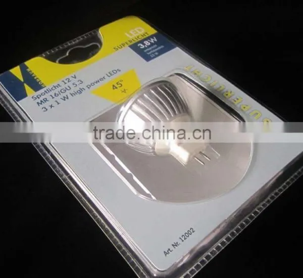 Plastic Clear Transparent Clamshell Blister Packaging