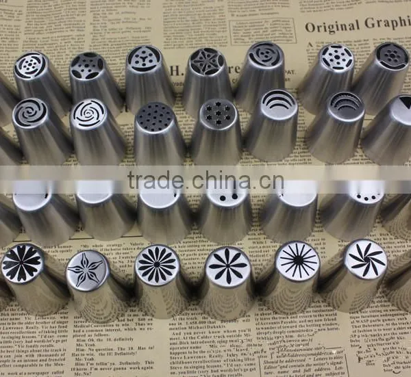 12pcs Set Cake Decorating Nozzles Russian Piping Icing Tips With Couple Baking & Pastry Tools photo-5