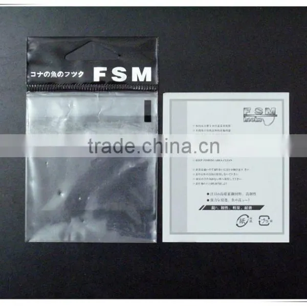 Printed Bopp Bags for Fish Hooks Packaging With Paper Card Inserted photo-2