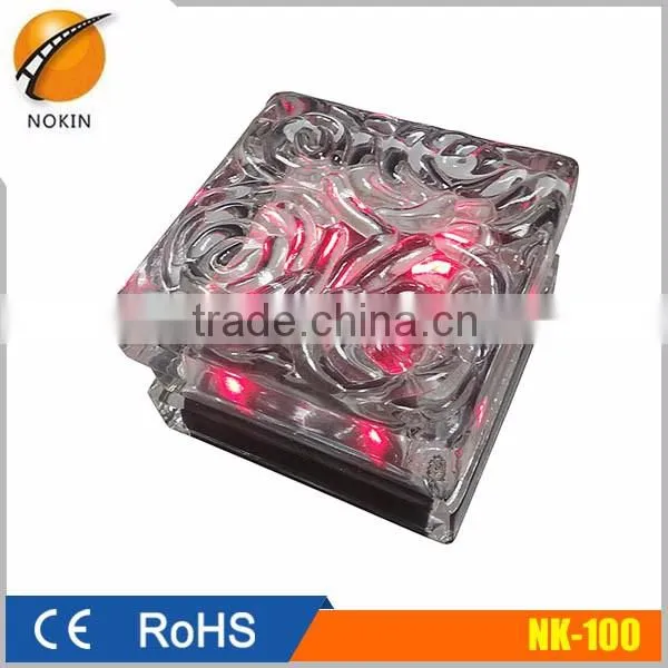 Square Frosted Glass Solar Powered LED Underground Paving Light, LED Solar Ice Glass Brick Light photo-5