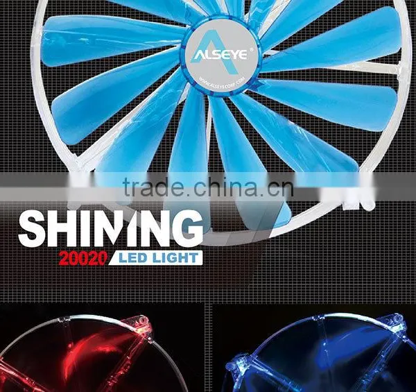 Alseye CA2802 Case pc 20cm dc Cooling Fan With LED Light photo-5