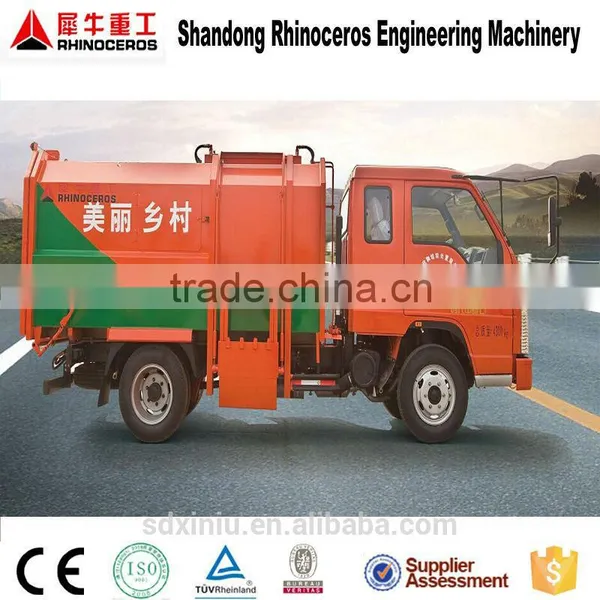 High Quality Small Garbage Truck for Sale Garbage Container photo-3