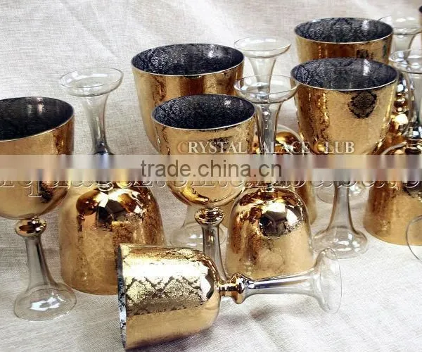 One Set Pure Gold Design Quartz Crystal Singing Grail Bowl With Carved photo-4