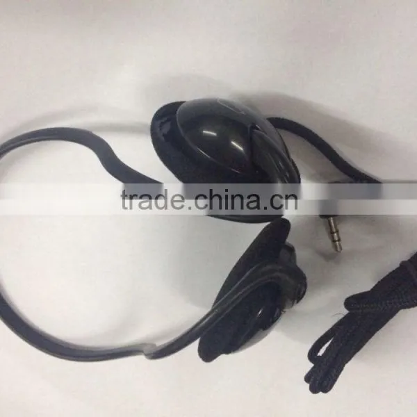Cheap Good Quality Disposable Neckband Headphone With Braided Wire photo-4