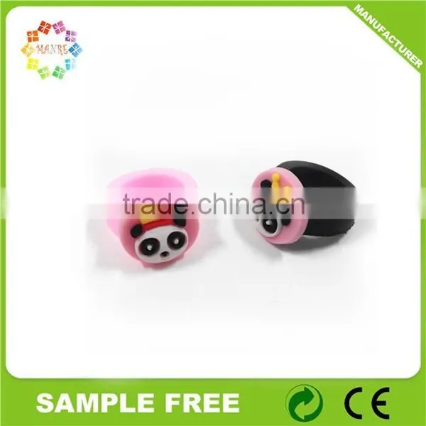 Wholesale Personalized Cartoon Kids Rings Silicon Rubber Pvc Souvenir Finger Ring photo-3