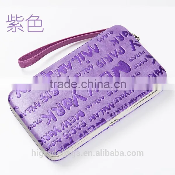 Women Metal Frame Wallet With Cell Phone Pocket photo-3