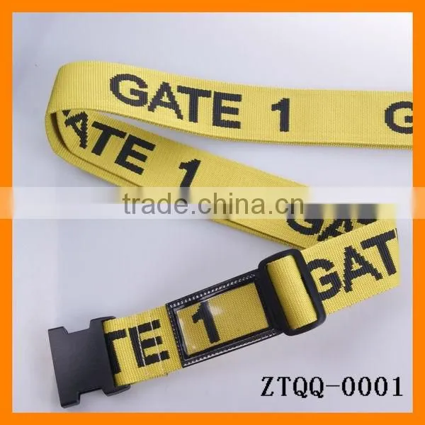 customizing polyester luggage bag belt with logo ZTQQ-0001