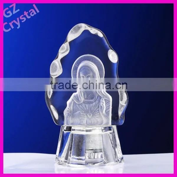 Crystal Craft Religious Glass Statue Artworks photo-4