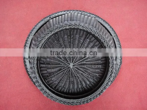 Pet Furniture All Weather Use Round Wicker Luxury Cat Bed For Sale photo-5