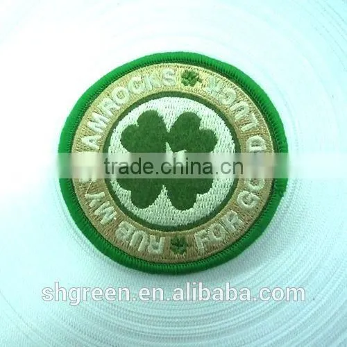 Round High Density Woven Label With Serging Border for Kids Garment photo-6