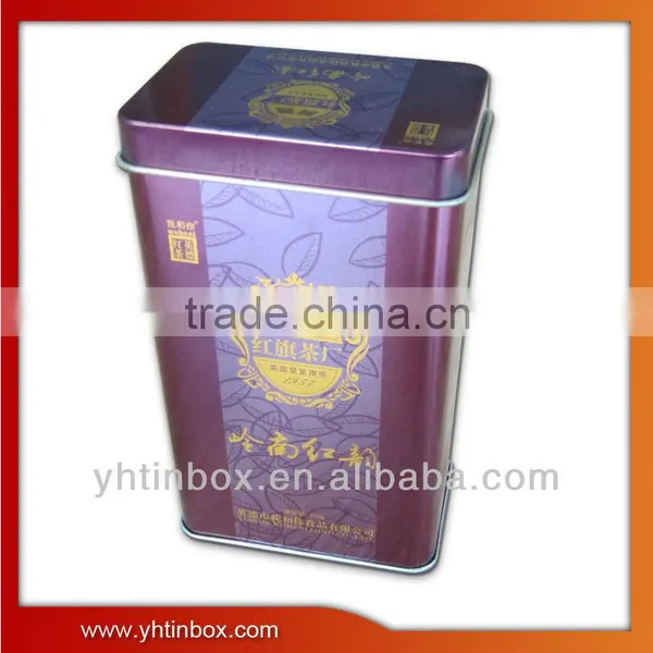 Rectangular Tea Metal Canister