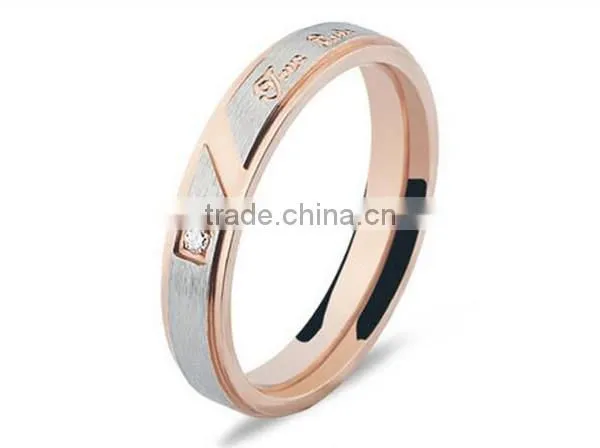 Vintage Engrave High Polished 316L Stainless Steel Wedding Band Ring for Lovers photo-2