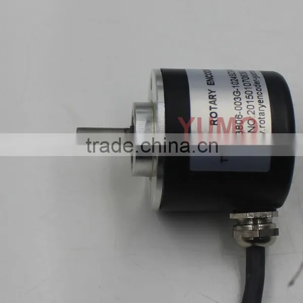 YUMO ISC3806 1024PPR 5V CNC System Solid Shaft Encoder Optical Price Incremental Rotary Encoder photo-2