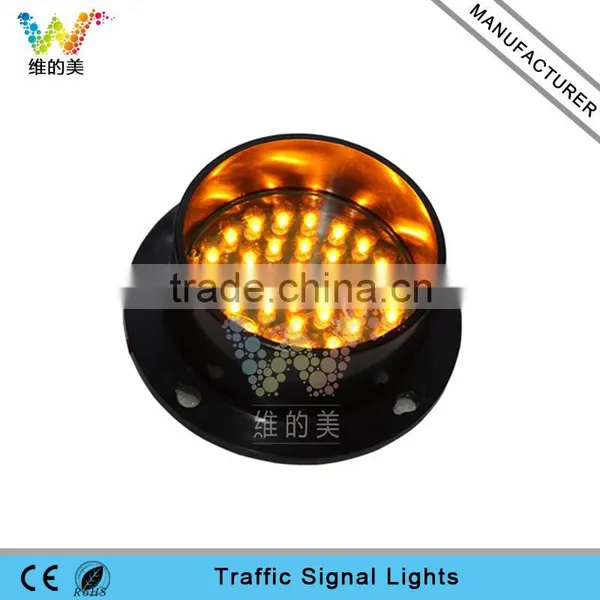 Customized Design 100mm Mini Led Signal Lamps Yellow Traffic Light