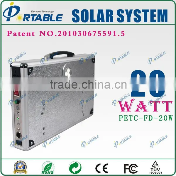 China 20W Portable Solar Power System Solar Batteries photo-5