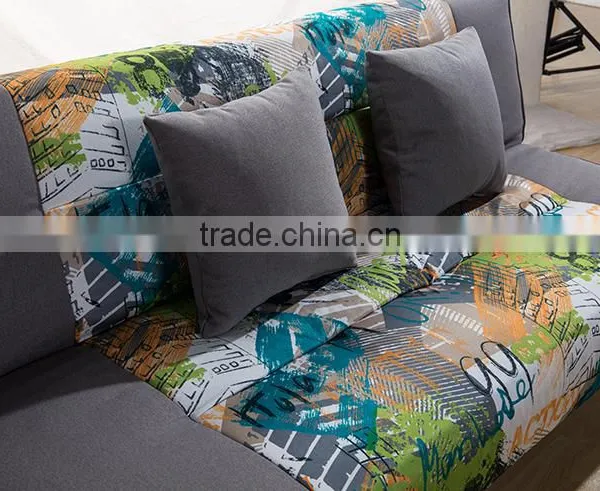 Home Furmiture and Living Room Confortable Fabric 2 Folded Sofa Bed Design photo-5