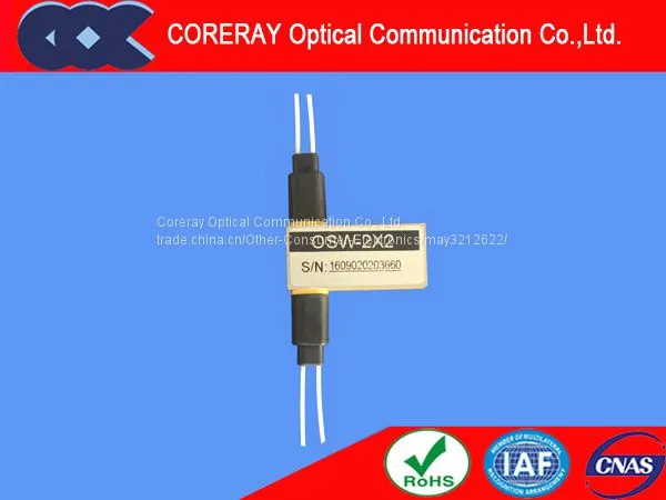 Coreray 2X2 Оптический переключатель / 2x2 Оптический переключатель для волоконного кабеля