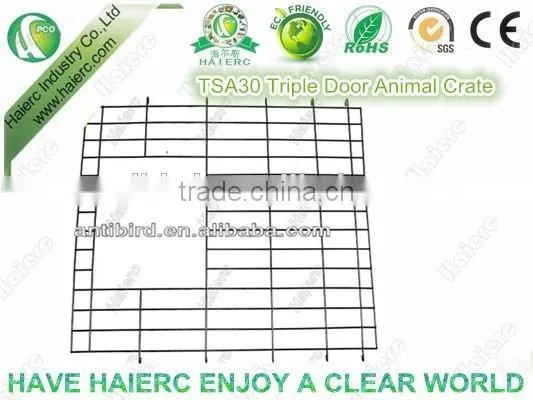 Haierc Triple Dog Crate Folding Metal Dog Cage Dog Crate photo-4