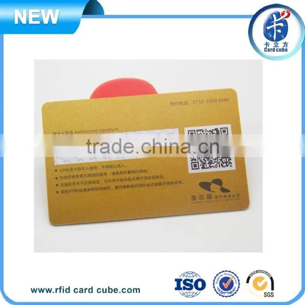 Cr80 30mil PVC White Signature Panel VIP Barcode Smart Card photo-2