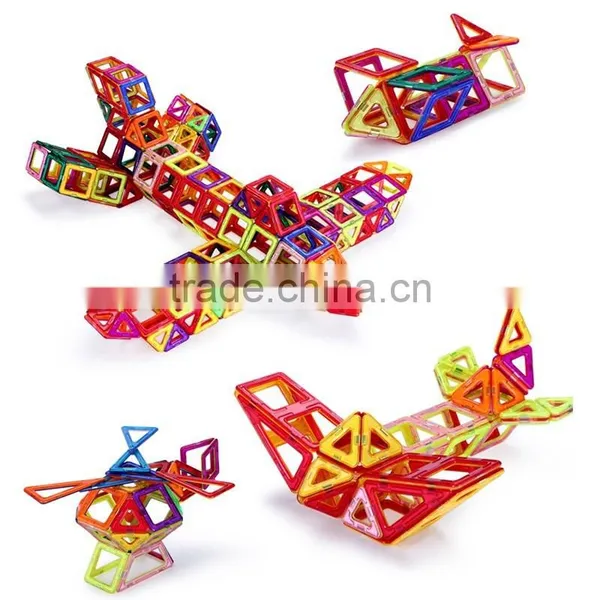 Factory Supply Montessori Kids Educational Magnetic Block Building Shapes Toys photo-2