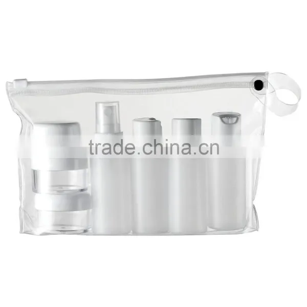 Transparent Toiletry Bag - Holiday Cosmetic Wash Bag Hand Airport Travel Bottles photo-6