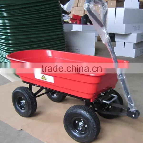 Plastic Garden Dump Folding Trolley Cart photo-3