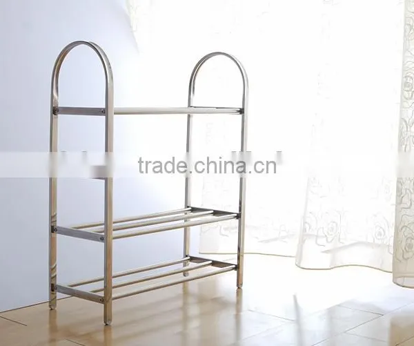 Stainless Steel 4 Tiers Shoes Storage Rack photo-2