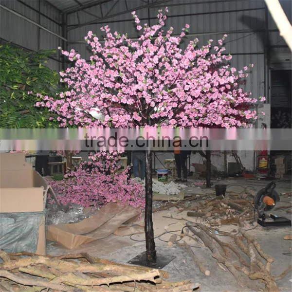 SJ1501030 Plastic Cherry Blossom Tree Decorative Pink Flower Tree for Wedding photo-5