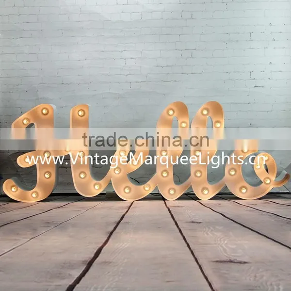 Illuminated Metal Letters for Wedding photo-5