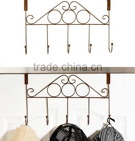 Multi-Function Metal Over The Door Hanging Hooks photo-5