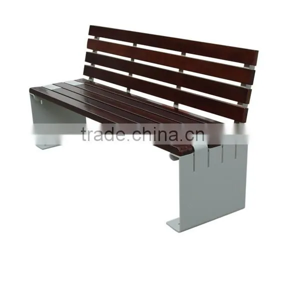 Modern Outdoor Furniture,Wooden Long Bench In Park photo-2